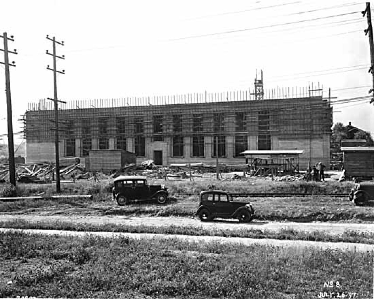 VPL 11557 BCER Co. Ltd Sub Station under construction in 1937 