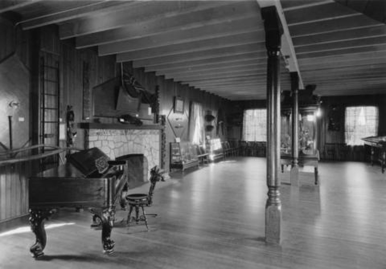 Interior of Hastings Mill Museum, 1940s. City of Vancouver Archives CVA 677-200. 