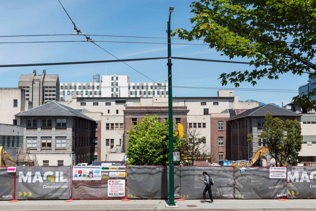 Heather Pavilion Construction Site, 2020. Credit: Rob Atkins