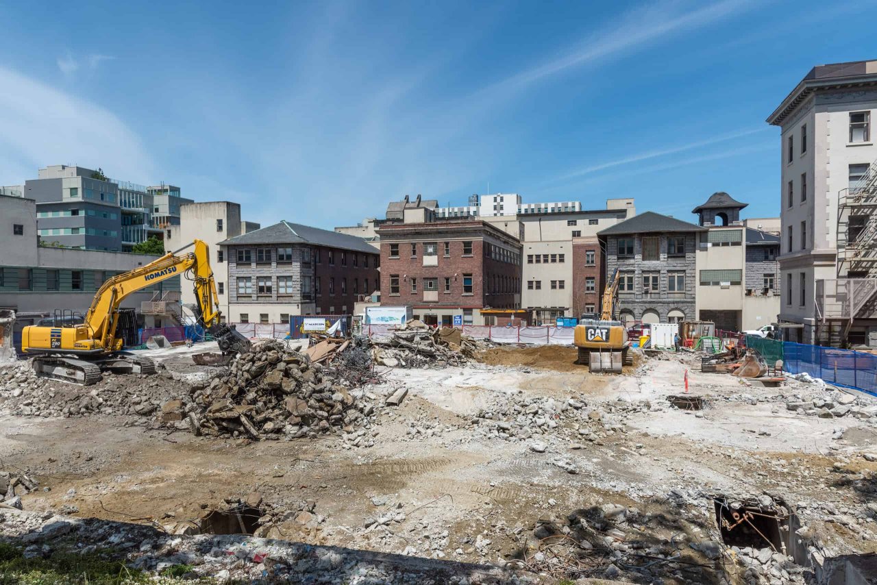 Heather Pavilion Construction Site, 2020. Credit: Rob Atkins