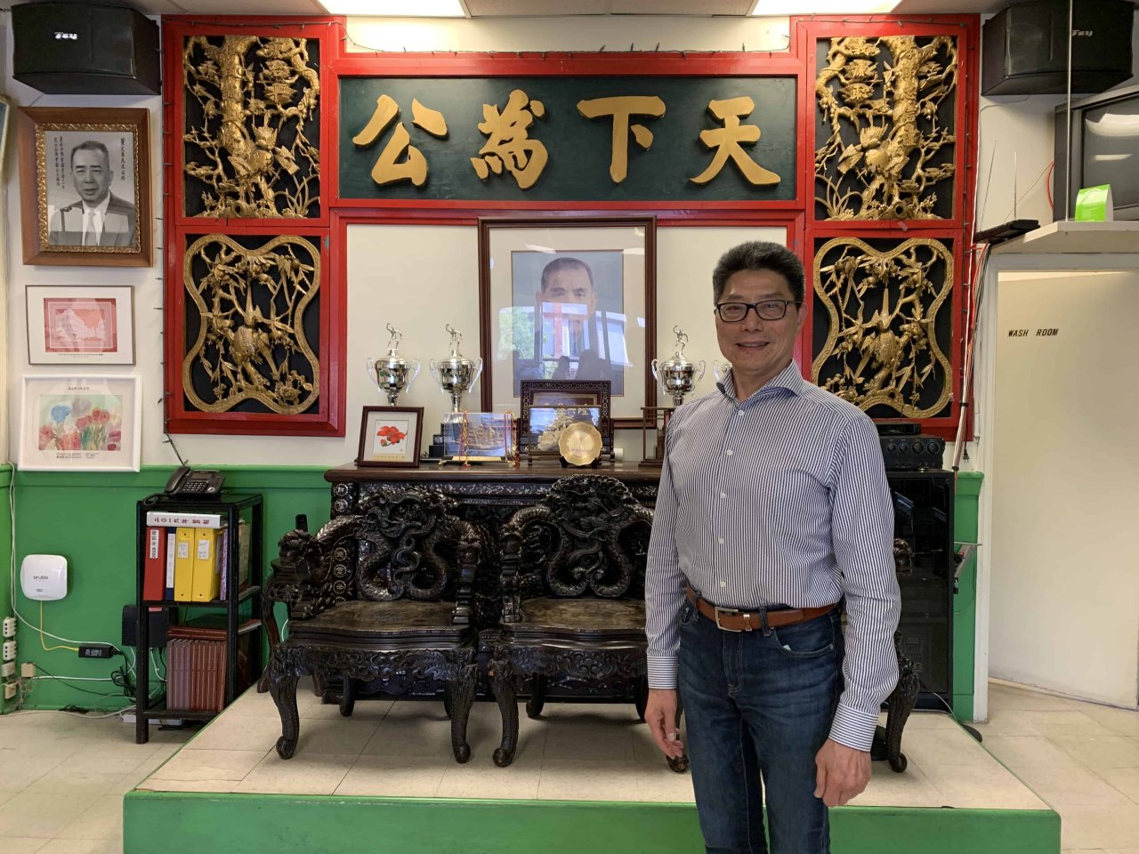 Hilbert Yiu, president of the Chinese Benevolent Association, 2019. Photo Credit: Yahe Li