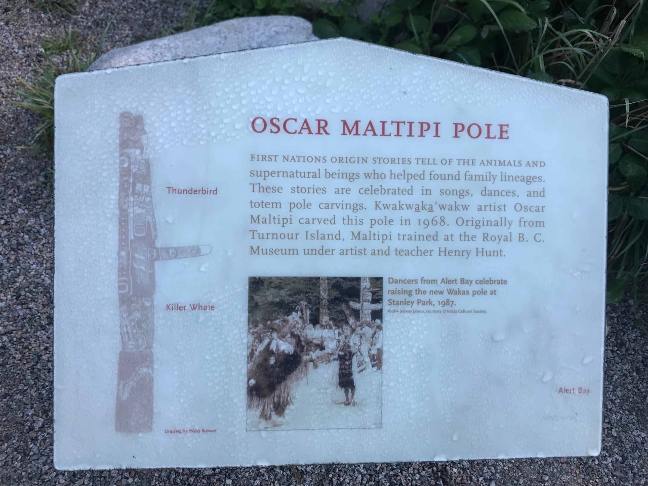 Oscar Maltipi Totem Pole Plaque
Source: VHF Files, Jessica Quan