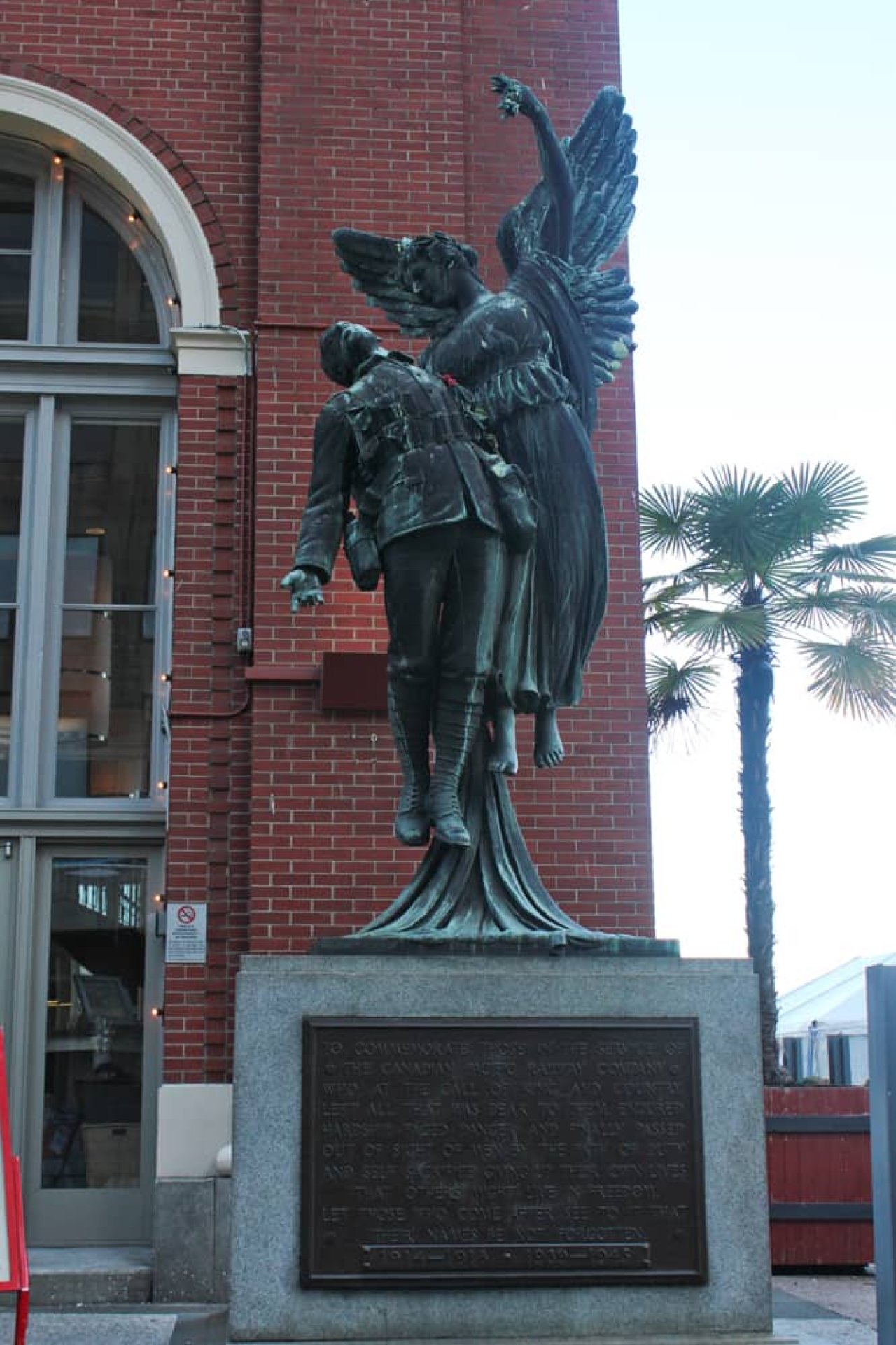 Angel of Victory Bronze War Memorial at CPR Station. Credit: Chimp Photo Club
