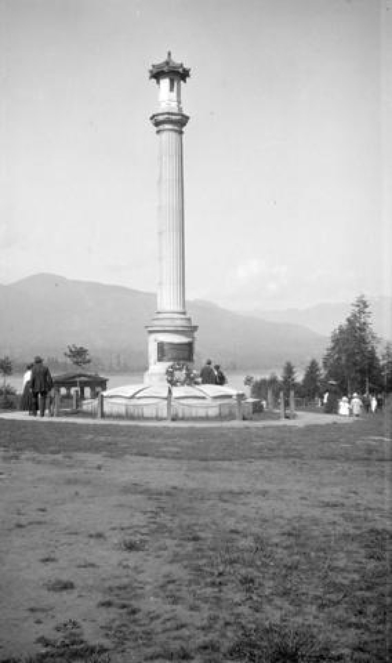 Japanese War Memorial in Stanley Park, 1930s. Source: City of Vancouver Archives 447-235