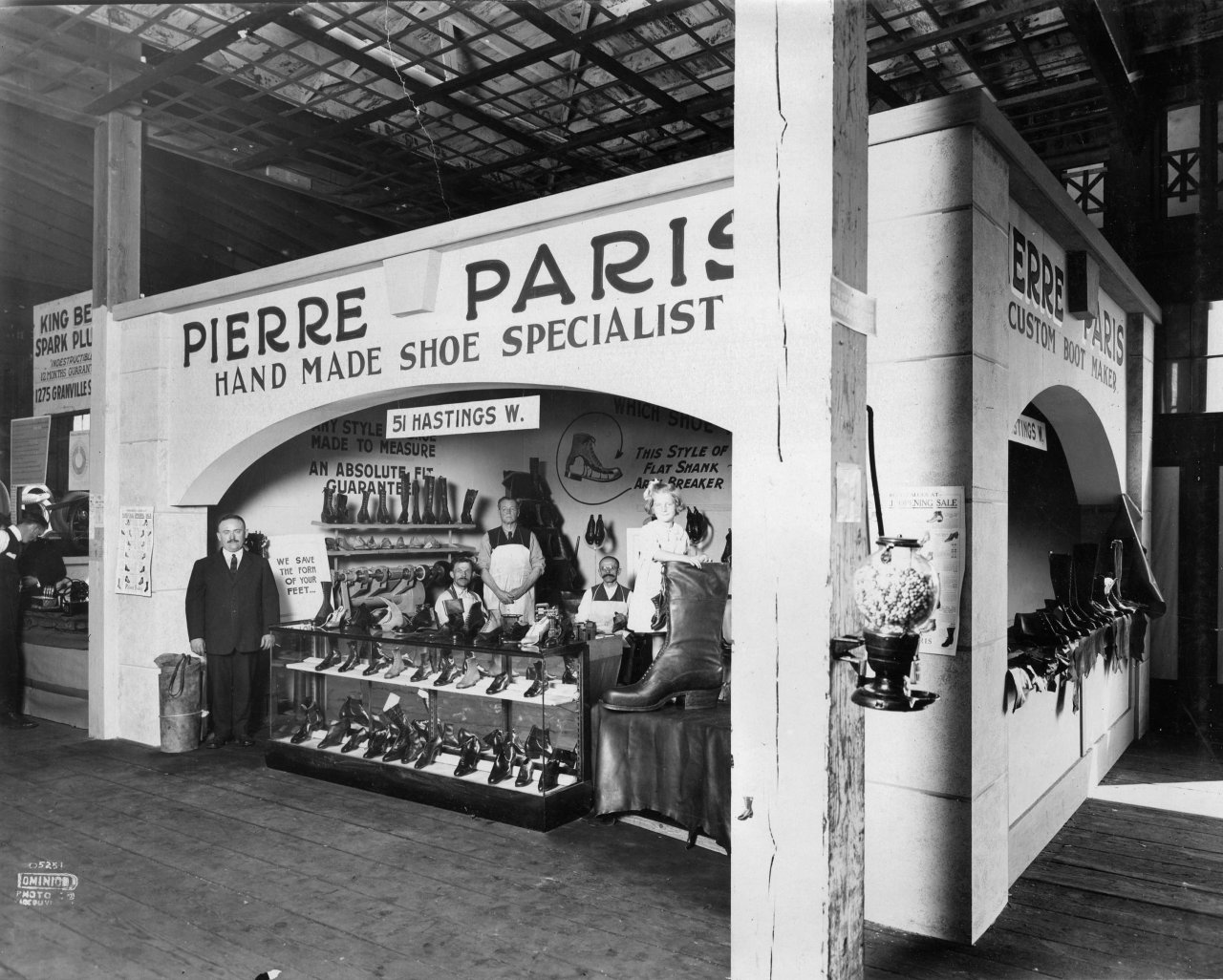 Pierre Paris display of footwear in 1922. Credit: City of Vancouver Archives 180-0046