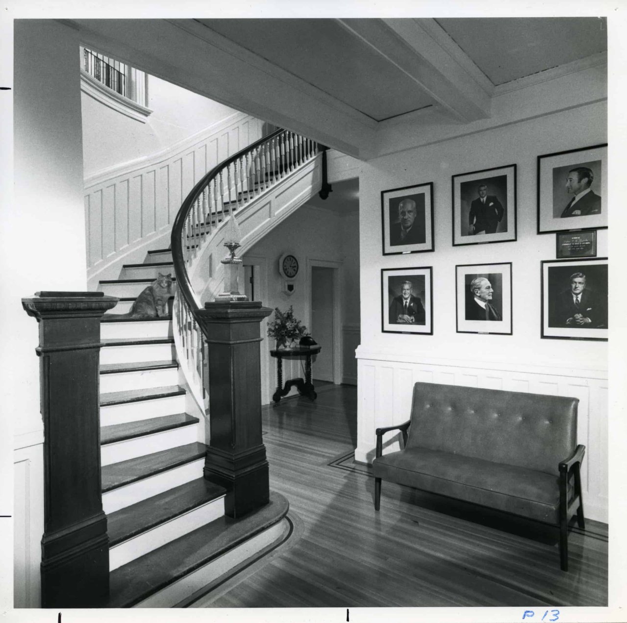 Old Residence Staircase, 1976-1982. Courtesy of Crofton House Archives 276-2