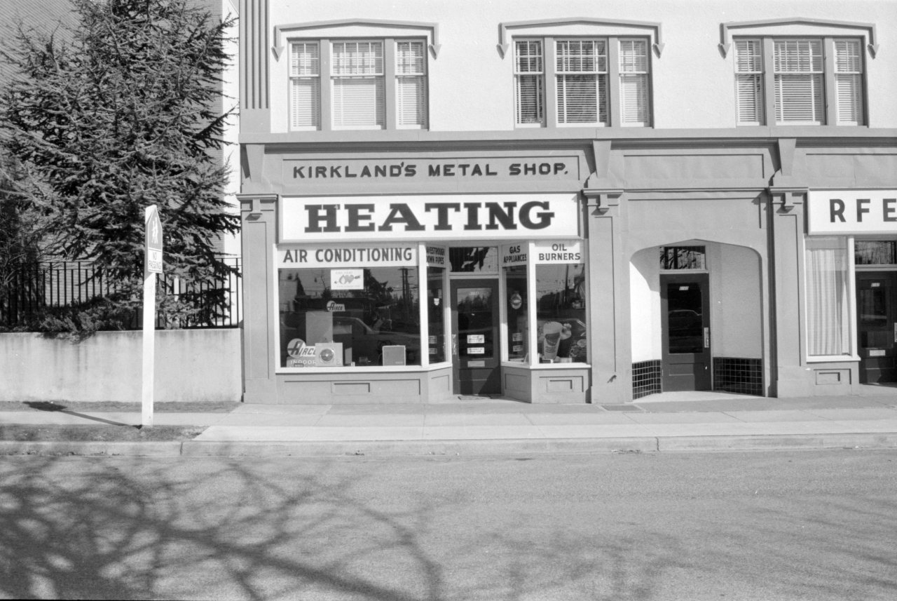 Kirkland's Metal Shop in 1969. Source: City of Vancouver Archives 1095 14607